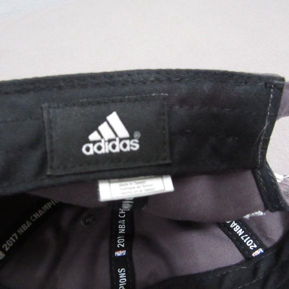 Adidas 5X NBA Champions Baseball Hat Cap 2017 Logo Adjustable Gray One Size - Picture 5 of 7